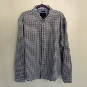 JOS. A. Bank Reserve Tailored Fit Men Plaid Long Sleeve Button Up Shirt Sz XXL